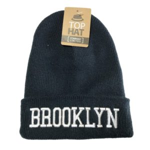 定番の使いやすいBROOKLYN（ブルックリン）デザインのニット帽（ニットキャップ・ビーニー）