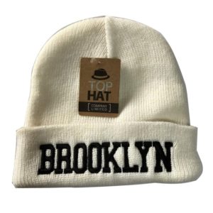 定番の使いやすいBROOKLYN（ブルックリン）デザインのニット帽（ニットキャップ・ビーニー）